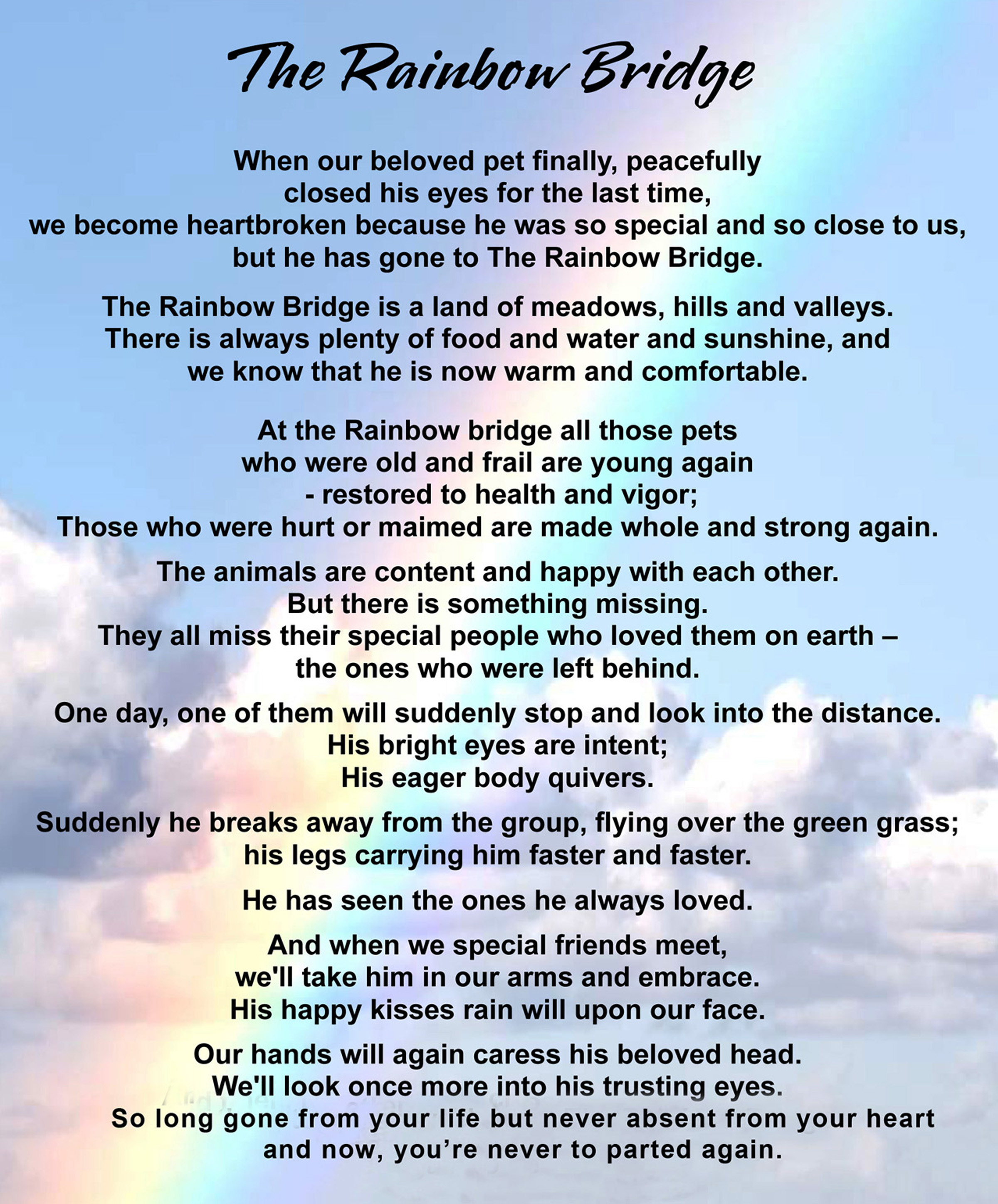 Rainbow Bridge Picture